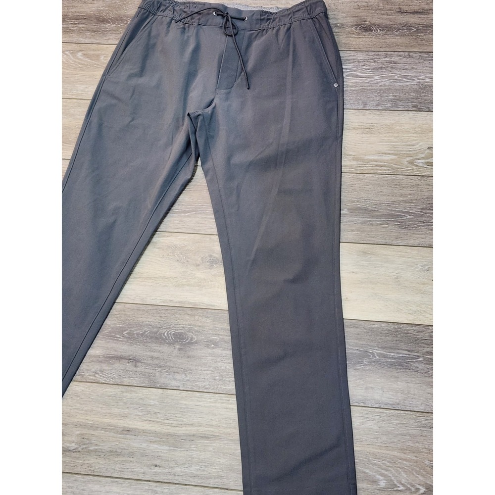 Lululemon ABC Jogger Mens Medium Gray Grey Polyester Drawstring Athletic Pants - Picture 4 of 9